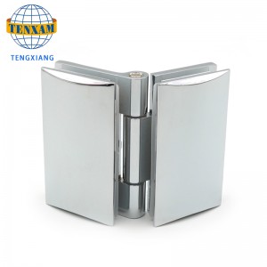 ผู้ผลิตจีนที่มีคุณภาพสูงแก้วเป็นแก้ว 180 องศาบานพับประตูโลหะผสมสังกะสี