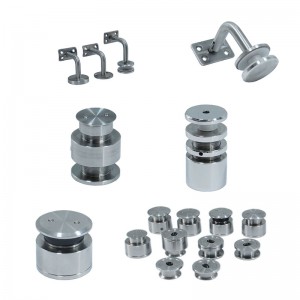 บันไดเครื่องประดับสแตนเลสสตีลบันไดและระเบียงกระจกอุปกรณ์เสริมผลิตภัณฑ์